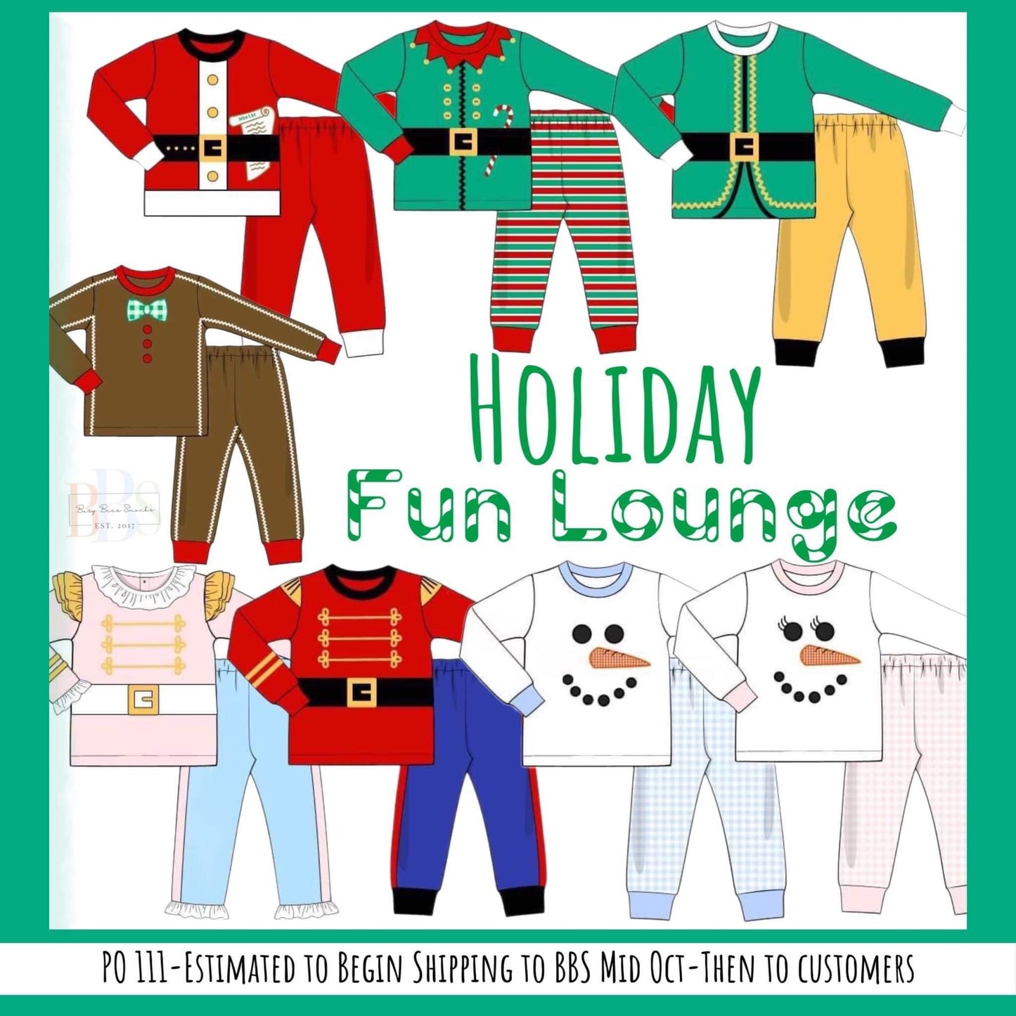 RTS: Holiday Fun Lounge- Unisex Elf 2pc Knit Set