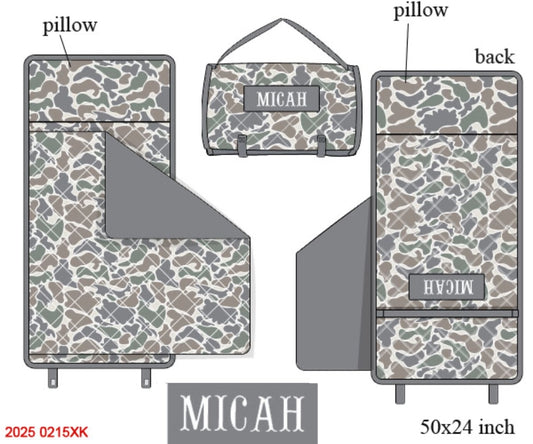 Pre Order 123: Causey Camo Luggage- Nap Mat