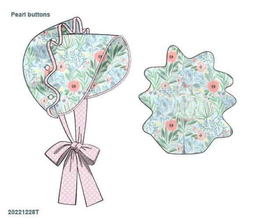 RTS: Summer Palmetto- Bonnet (No Monogram)