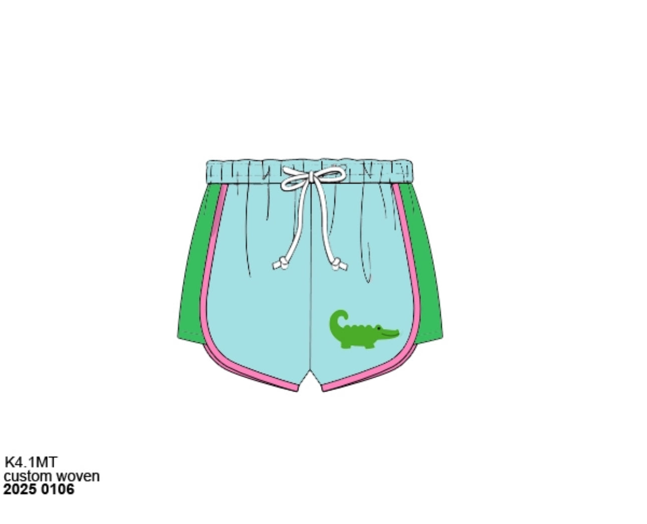 Pre Order 122: Later Gator- Boys Woven Swim Shorties