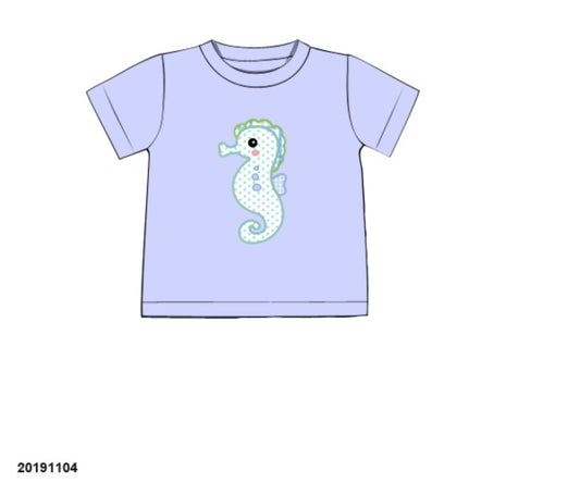 Pre Order 119: OG Seahorses- Boys Knit Shirt