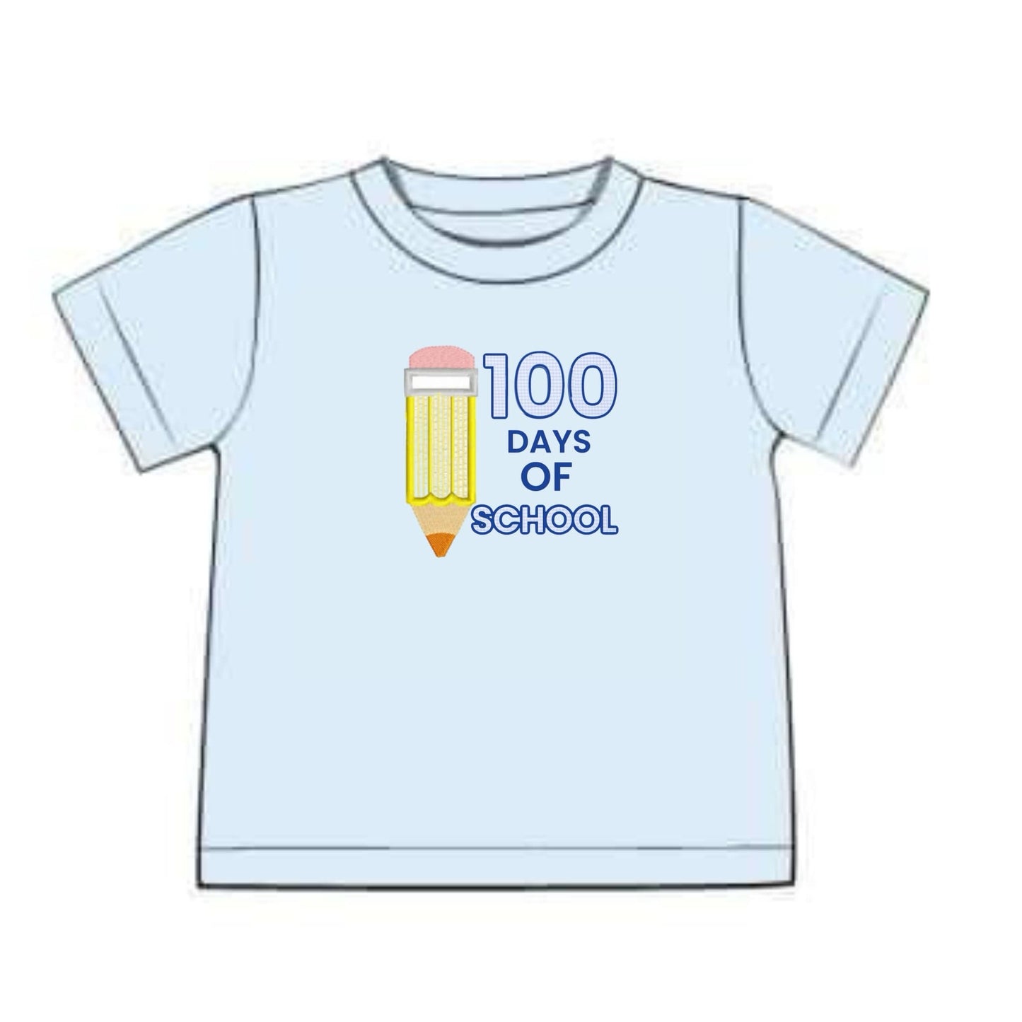 RTS: Book Shirts- 100 Days of School Boy Knit Shirt