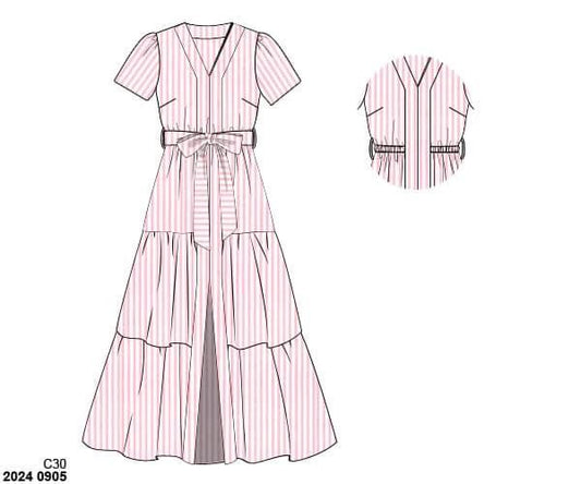 Pre Order 116: Bunny Crest - Mom/Mini Woven Maxi Dress