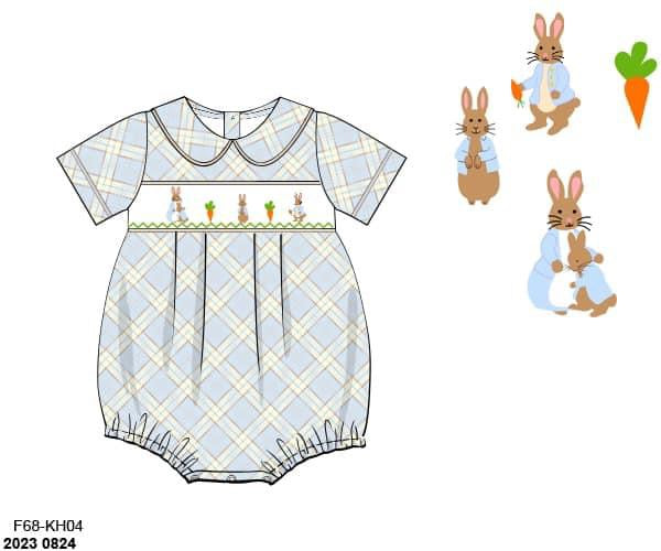 Pre Order 116: Smocked Peter Rabbit- Boy Bubble