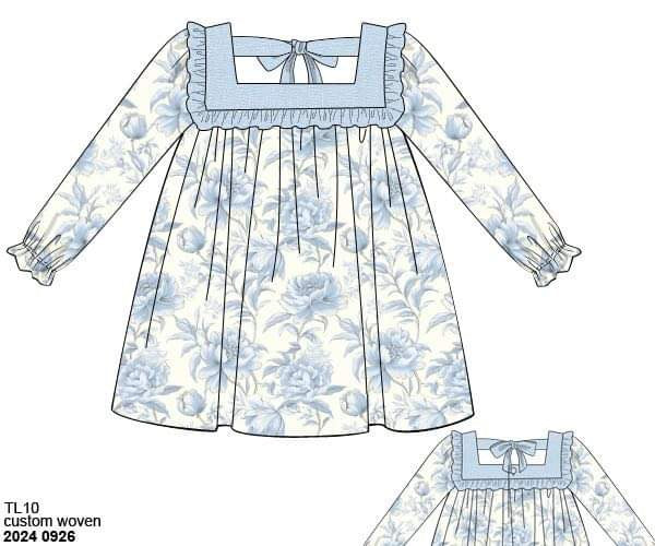 Pre Order 116: Wellington- Girls Woven Dress