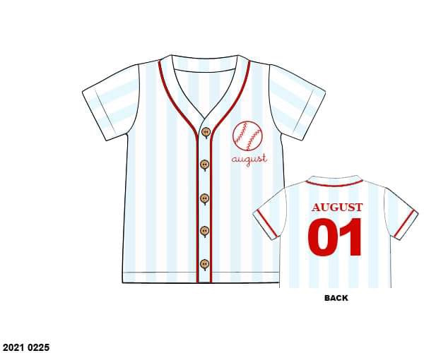 Pre Order 116: Play Ball!- Unisex Blue Stripe Jersey