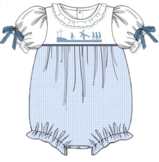 Pre Order 116: Calvary- Girls Woven Bubble