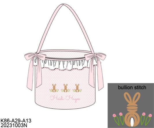 Pre Order 116: Easter Baskets- Pink Bullion Bunny