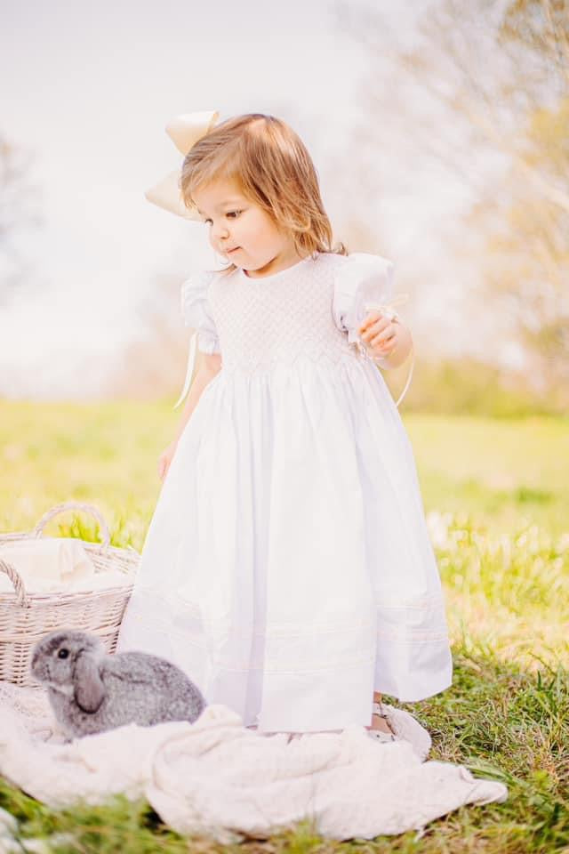 Pre Order 116: Hattie's Heirloom- Girls Woven Dress