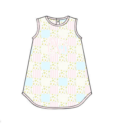 Pre Order 122: Polly Patchwork- Mom/Mini Knit Play Dress