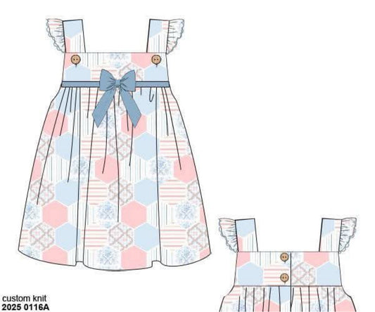 Pre Order 122: Palmer Patches- Girls Woven Dress