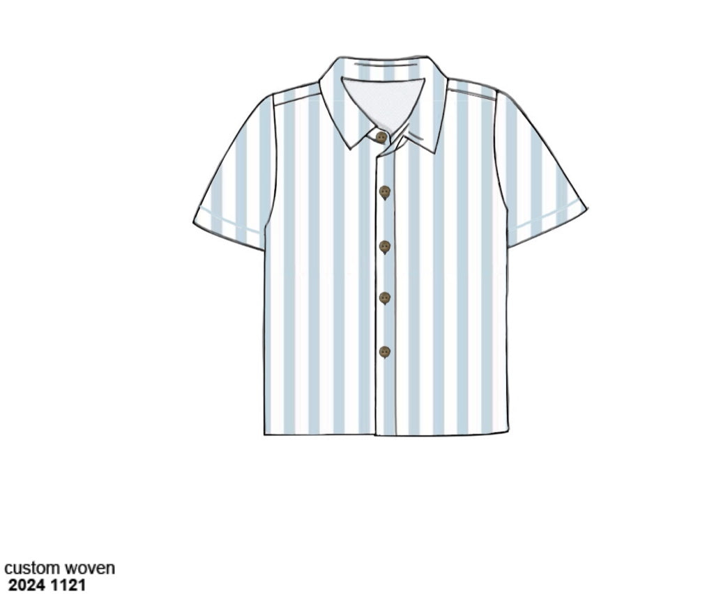 Pre Order 122: Wellington- Dad/Mini Woven Shirt