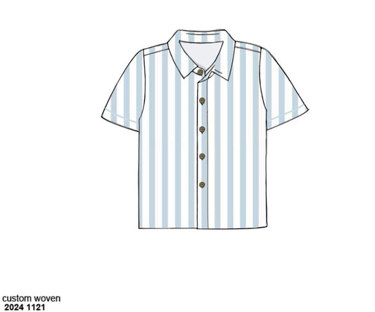 Pre Order 122: Wellington- Dad/Mini Woven Shirt