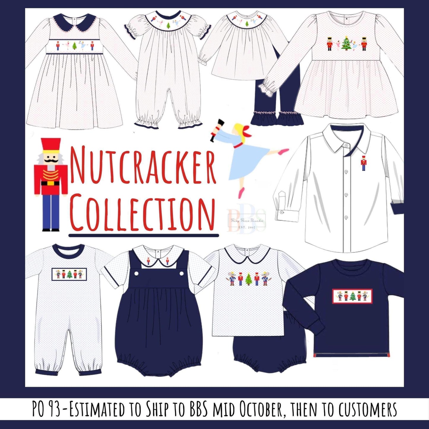 RTS: Smocked Nutcracker- Boys 2pc Bubble