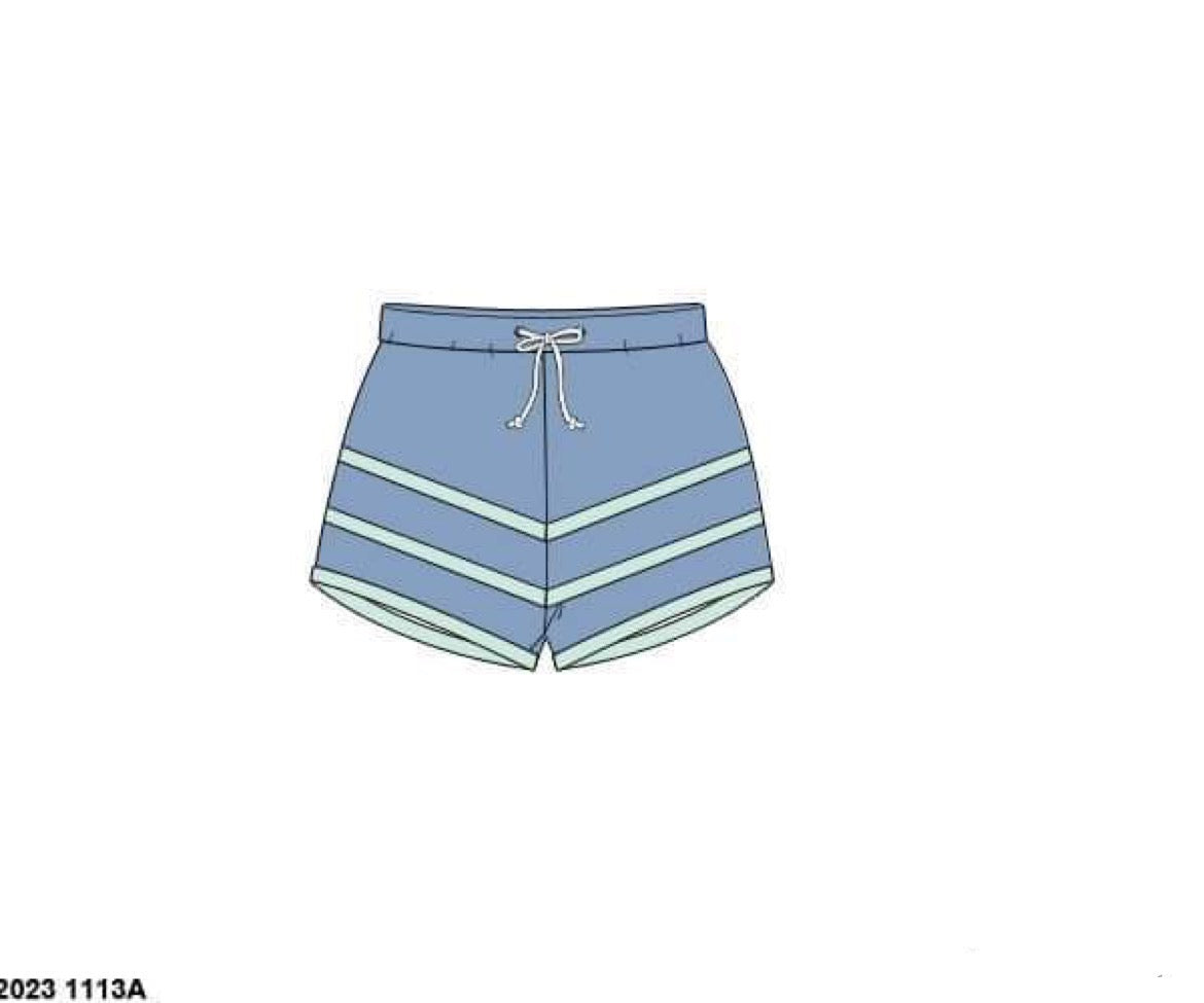 RTS: Hidle Resort Swim- Boys/Dad Woven Angled Swim Shorts