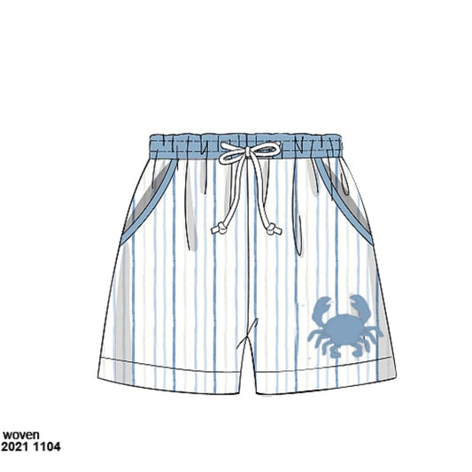 RTS: Blue Crabs- Boys Woven Swim Shorts