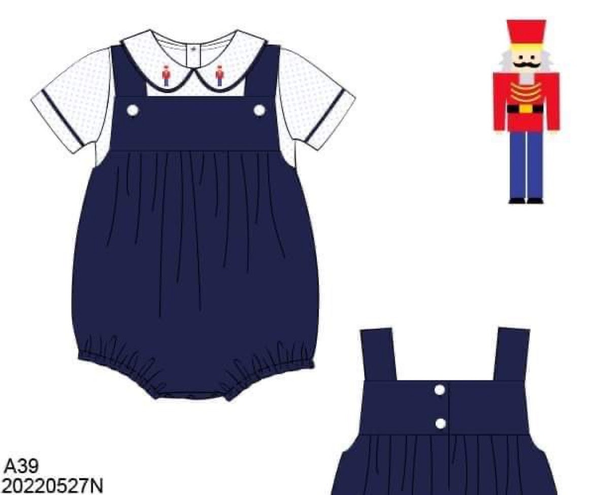 RTS: Smocked Nutcracker- Boys 2pc Bubble