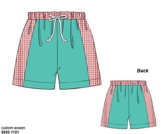 RTS: Aloha Floral- Boys/Dad Woven Traditional Swim Shorts