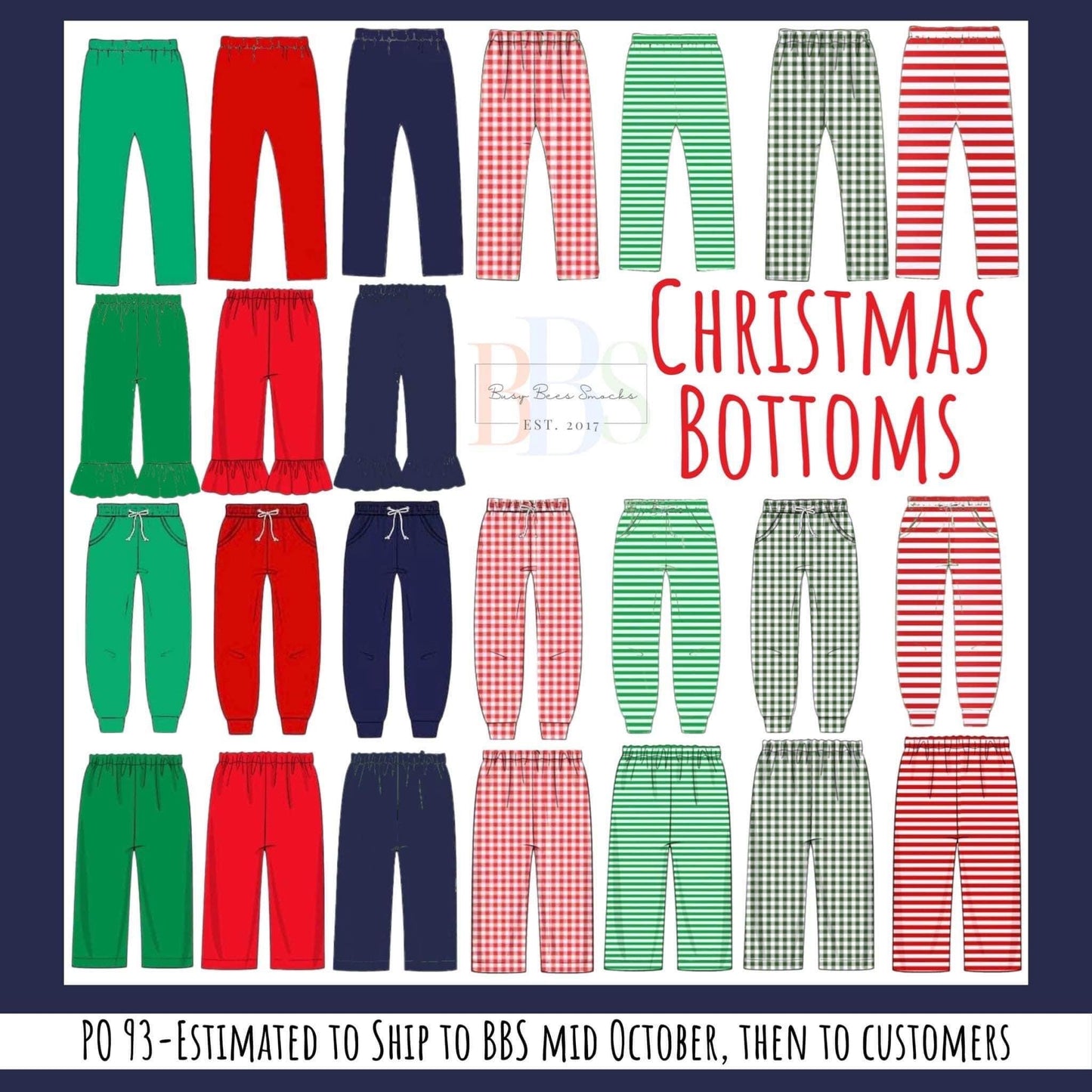 RTS: Christmas Bottoms- Girls Solid Green Knit Leggings