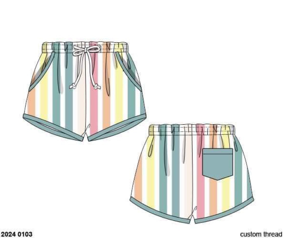 RTS: Jubilee Stripes- Boys Woven Swim Shorties