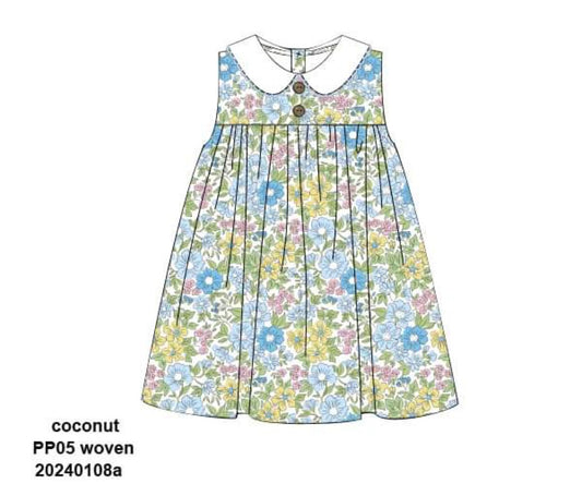 RTS: Essie Floral & Everett Plaid- Girls Woven Dress