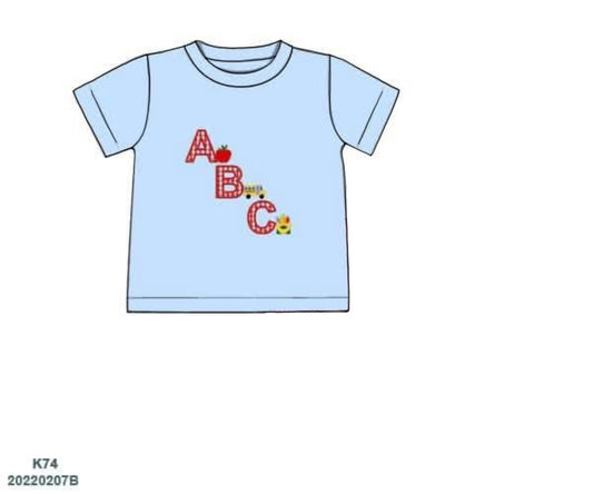 Pre Order 123: BTS Knit Shirt Only- Boys ABC