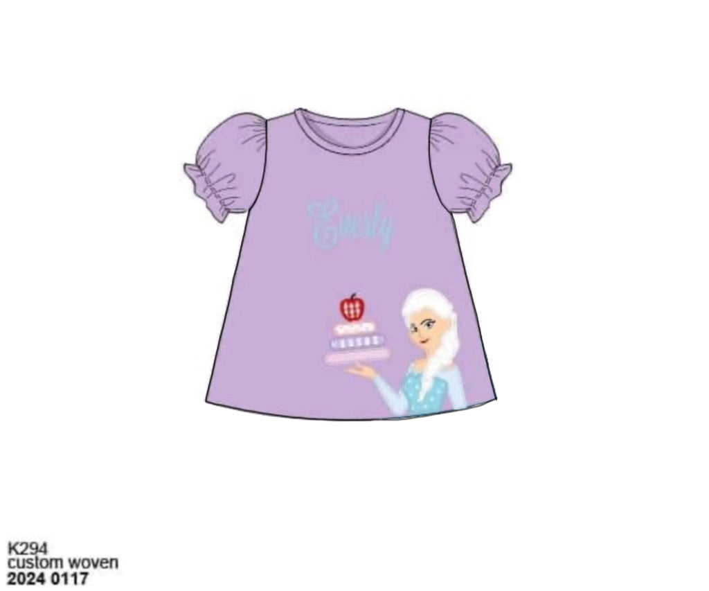 Pre Order 123: BTS Knit Shirt Only- Girls Ice Princess