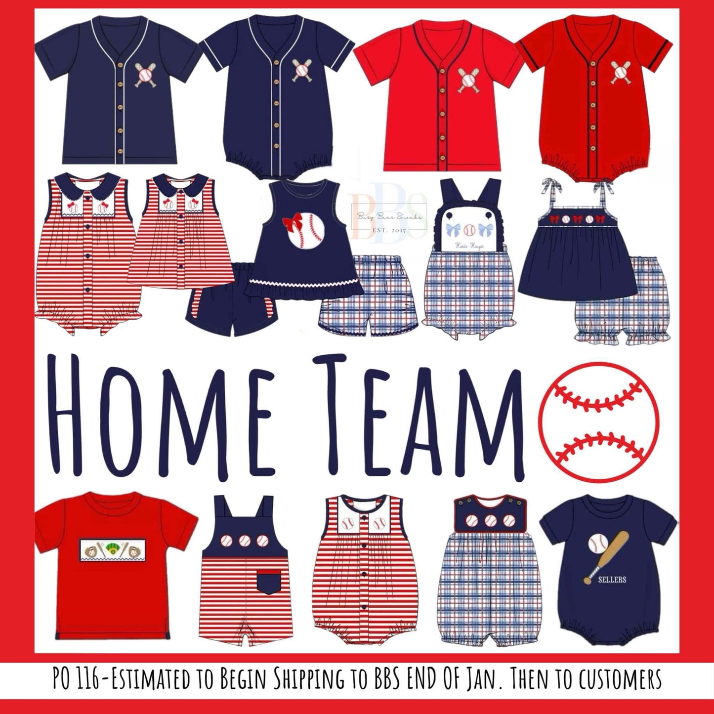 Pre Order 116: Home Team- Unisex Navy Jersey Bubble