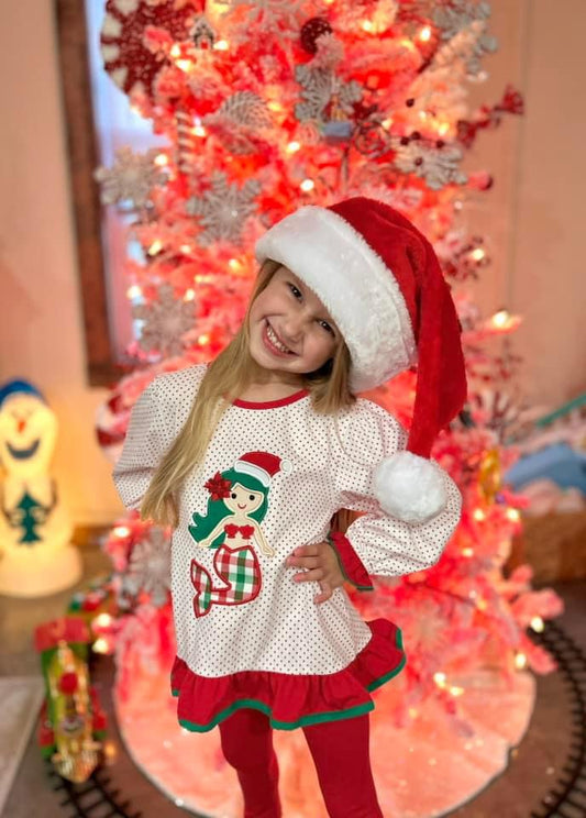 RTS: 25 Days of Christmas- Girls Mermaid Knit Shirt