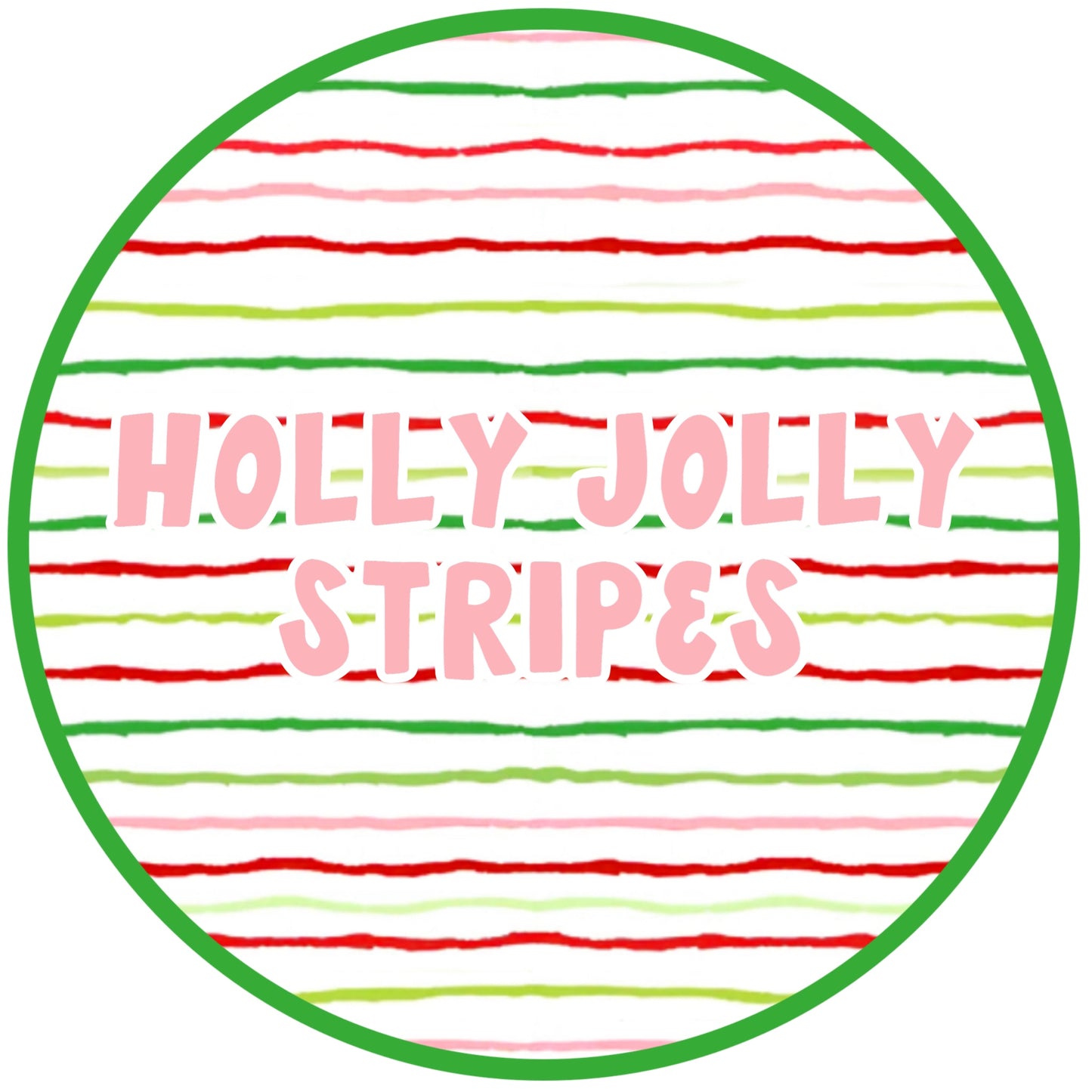 RTS: Holly Jolly Stripe- Girls Knit Bubble