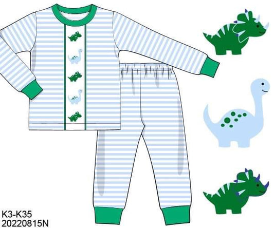 RTS: Winter RAWR- Boys Knit Lounge Set