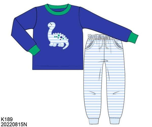 RTS: Winter RAWR- Boys Knit Jogger Set