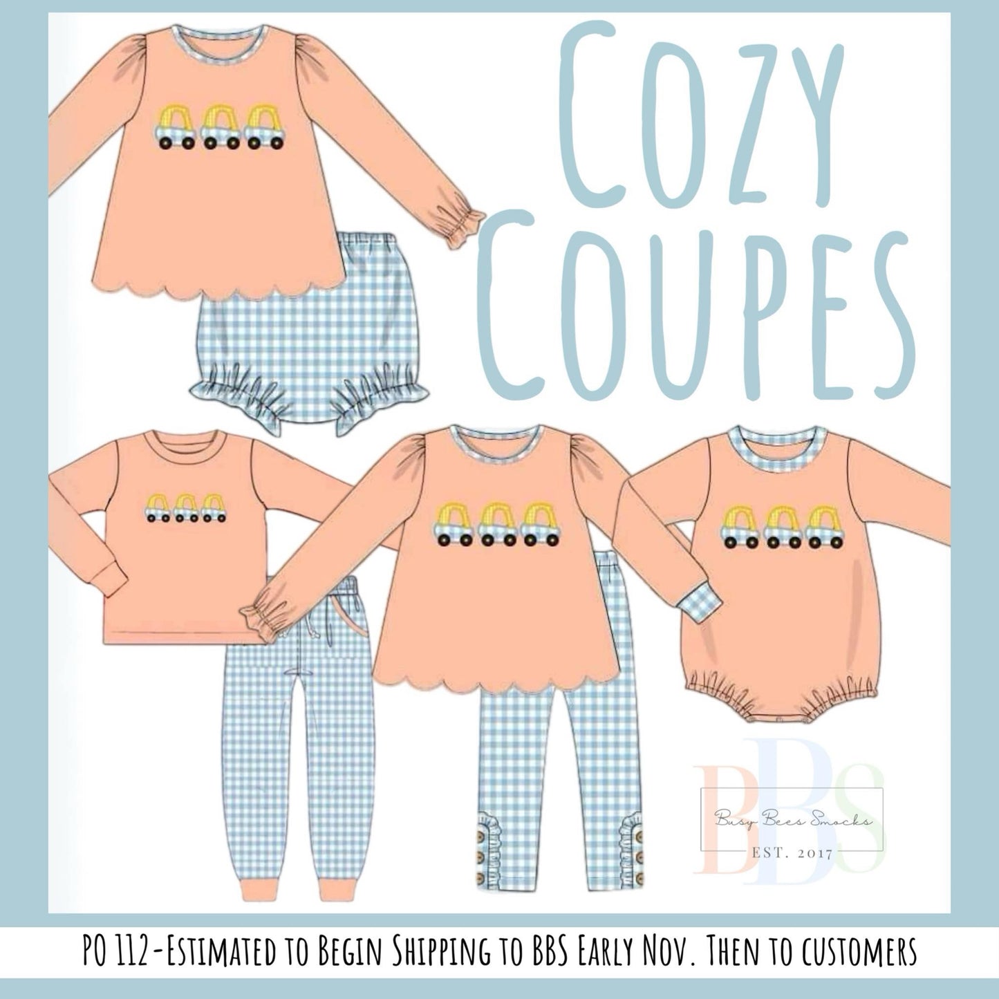 RTS: Cozy Coupes- Girls Knit Legging Set