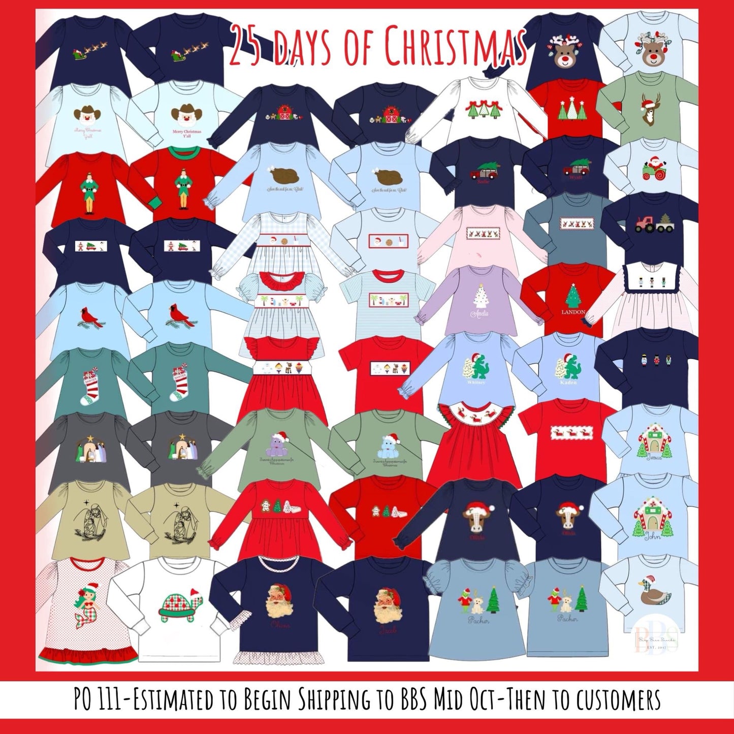 RTS: 25 Days of Christmas- Boys Holiday Dachshund Knit Shirt