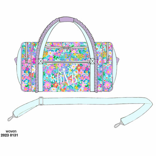 Pre Order 123: Lilac Blooms- Duffle Bag