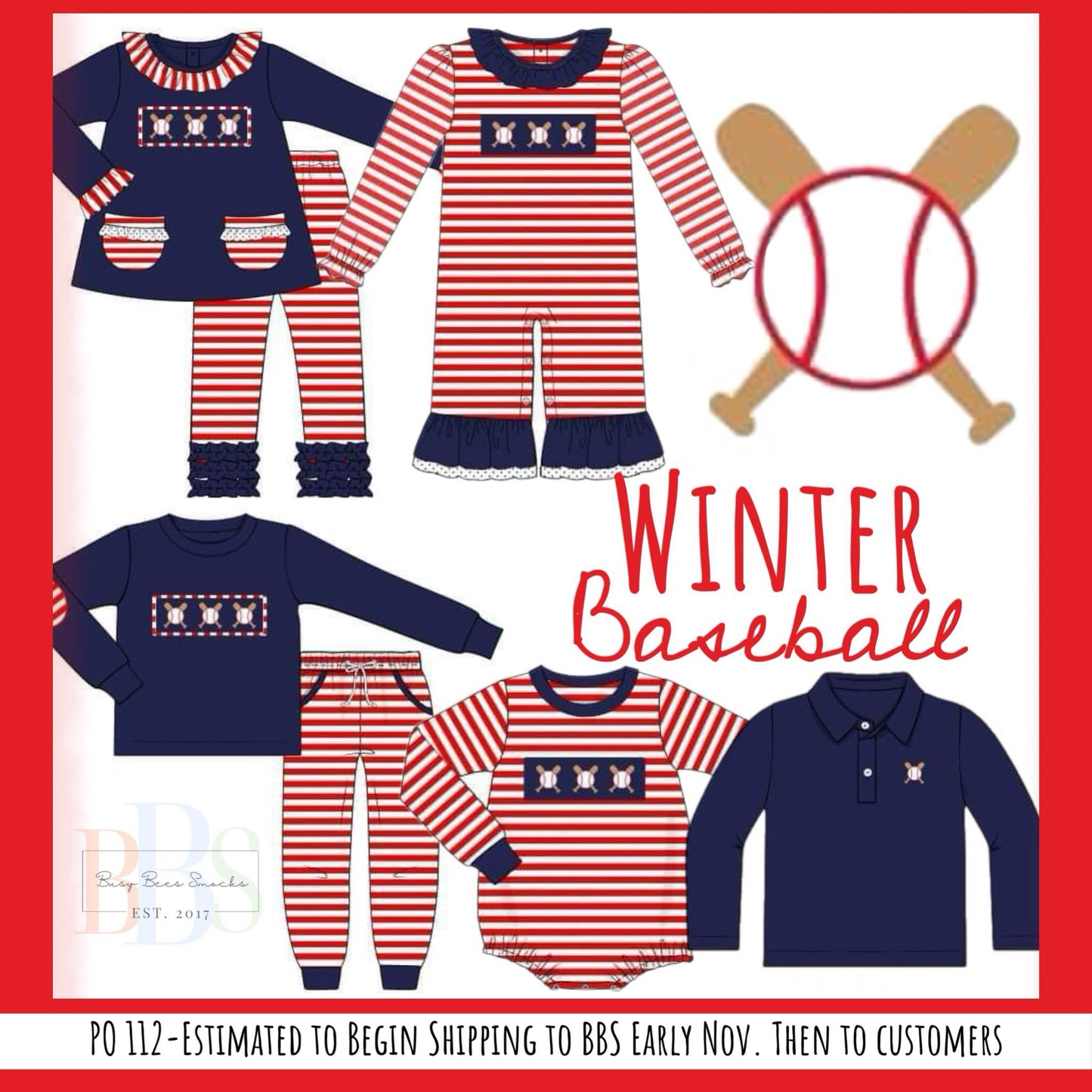 RTS: Winter Baseball- Boys Knit Polo