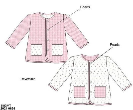 RTS: Quilted Jackets- Reversible Rosebuds & Gingham