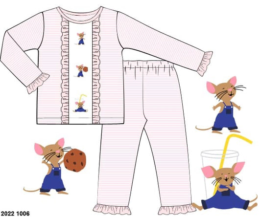 RTS: Book Lounge- Mouse Girls Knit 2pc Set