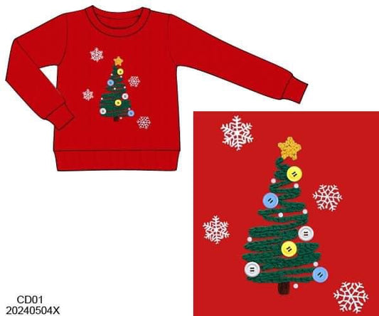 RTS: Christmas Cozies- Boys & Adults Tree Sweater