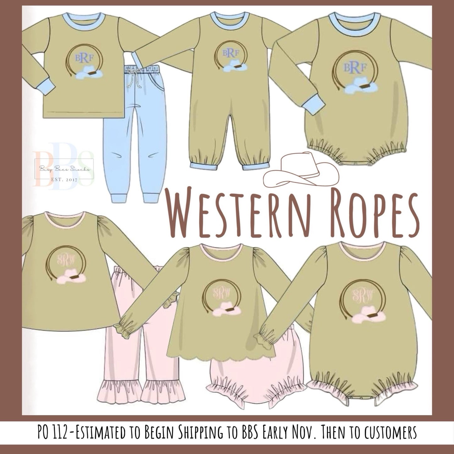 RTS: Western Ropes- Boys Knit Jogger Set (No Monogram)