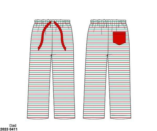 RTS: Tinsel Stripes- Boys & Adult Knit Lounge Pants