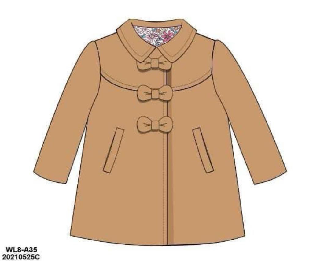 RTS: Wool Coats- Mom/Mini Tan Coat