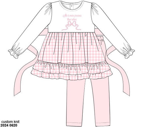 RTS: Sweet Sunday- Girls Knit Legging Set