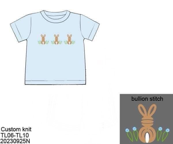 Pre Order 116: Easter Shirt Only- Boys Bullion Bunnies