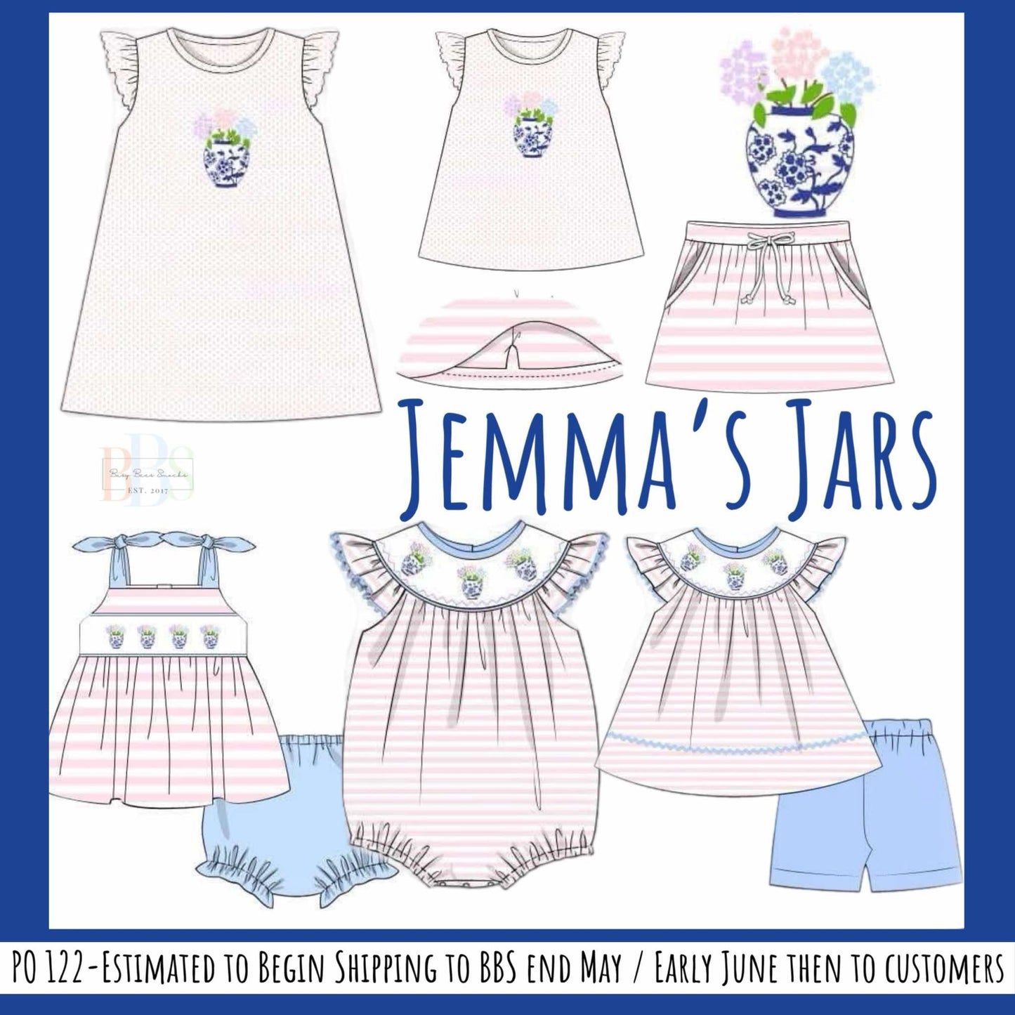 Pre Order 122: Jemma's Jars- Girls Knit Dress