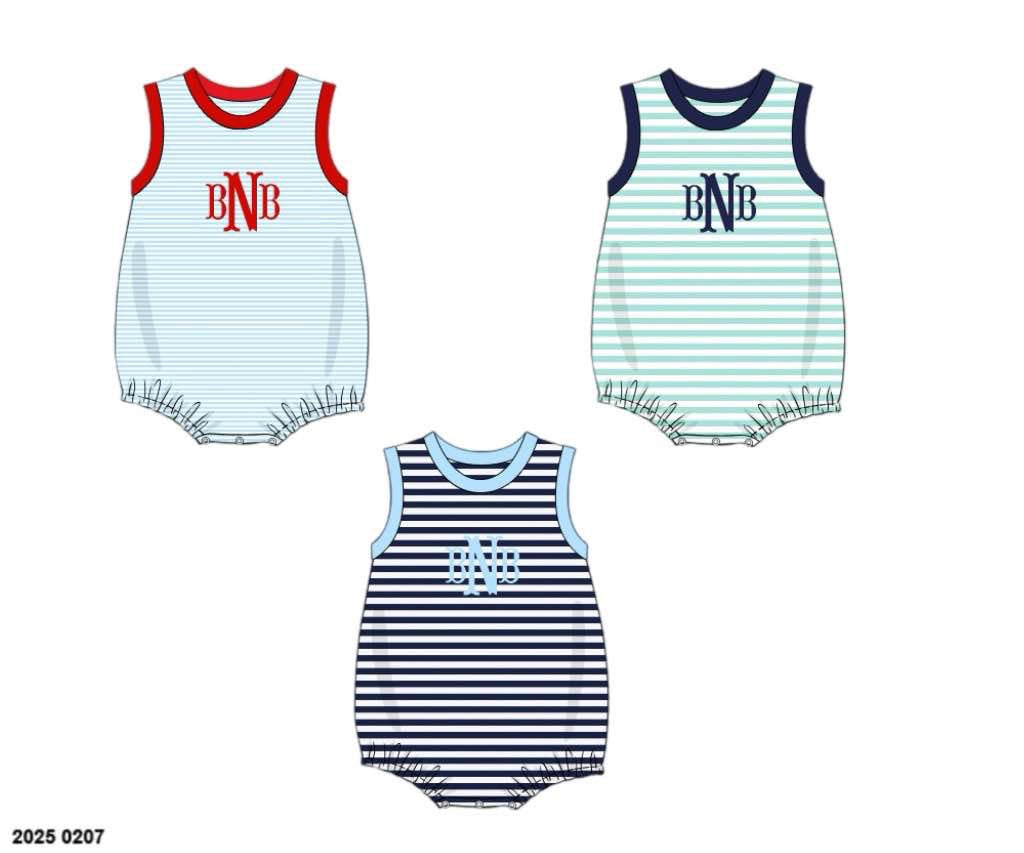 Pre Order 123: Trio Basics- Boys Knit Sleeveless Bubbles