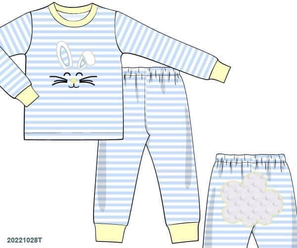 Pre Order 116: Easter Lounge- Cottontail Boys 2pc Knit Set