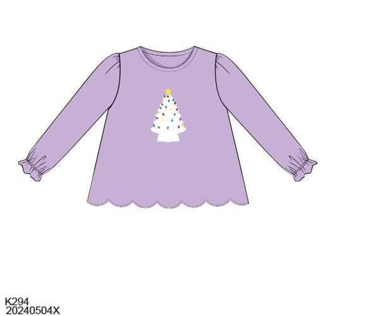 RTS: 25 Days of Christmas- Girls Maw Maw Tree Shirt