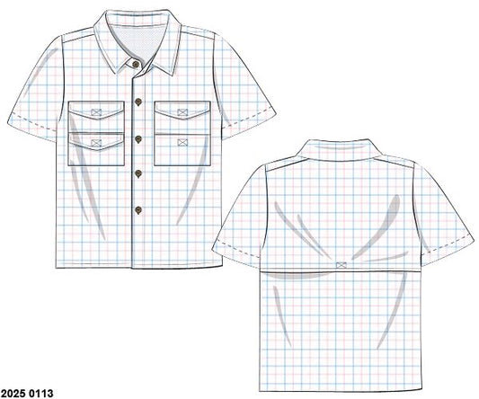 Pre Order 123: Chandler Bows- Dad/Mini Knit Button Up Shirt