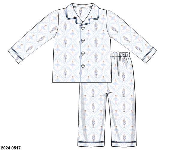 RTS: Clara's Nutcracker- Boys & Dad 2pc Button Up Lounge